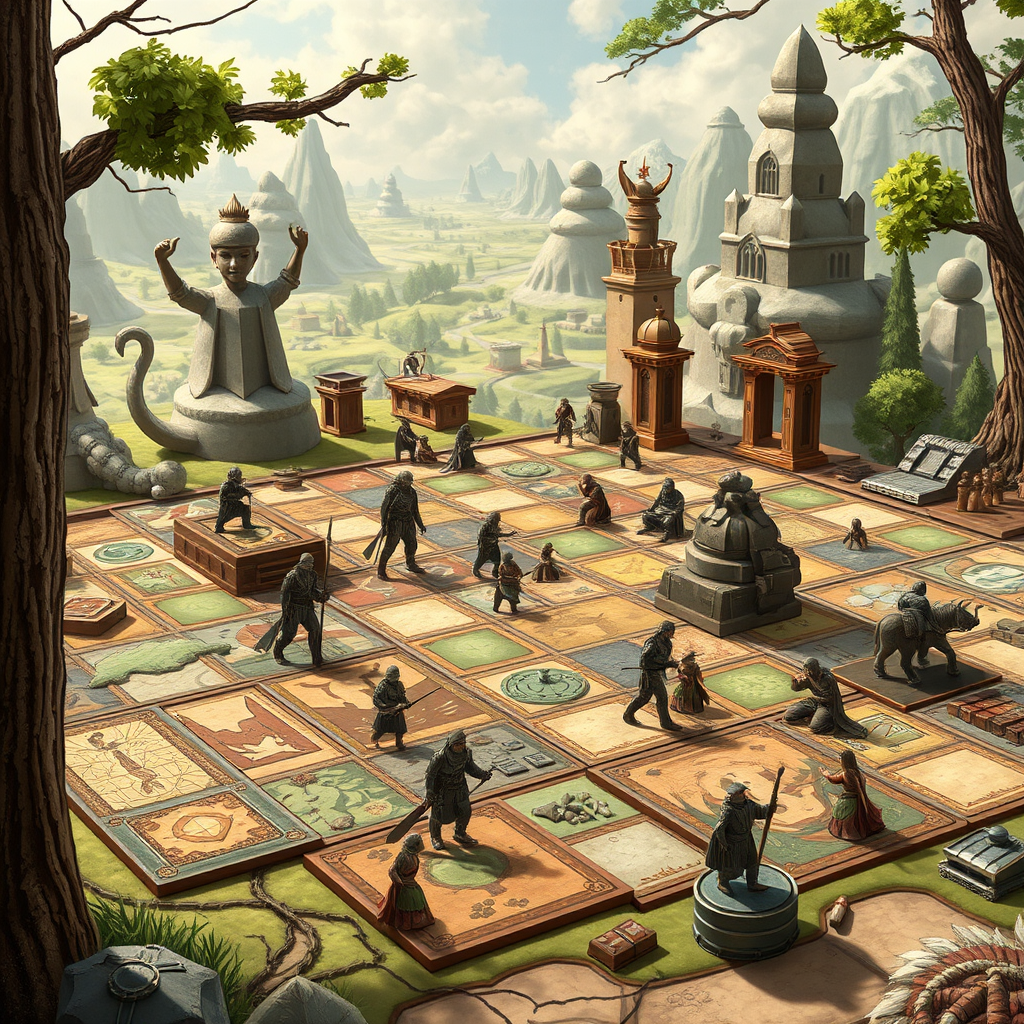 Összetett stratégiai társasjátékok gyűjteménye, taktikai elemekkel és gondolkodást igénylő játékmechanikákkal